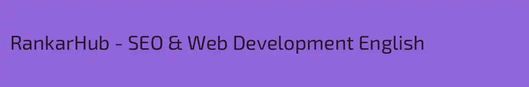 RankarHub - SEO & Web Development English